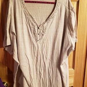 Woman's 5x top oatmeal color